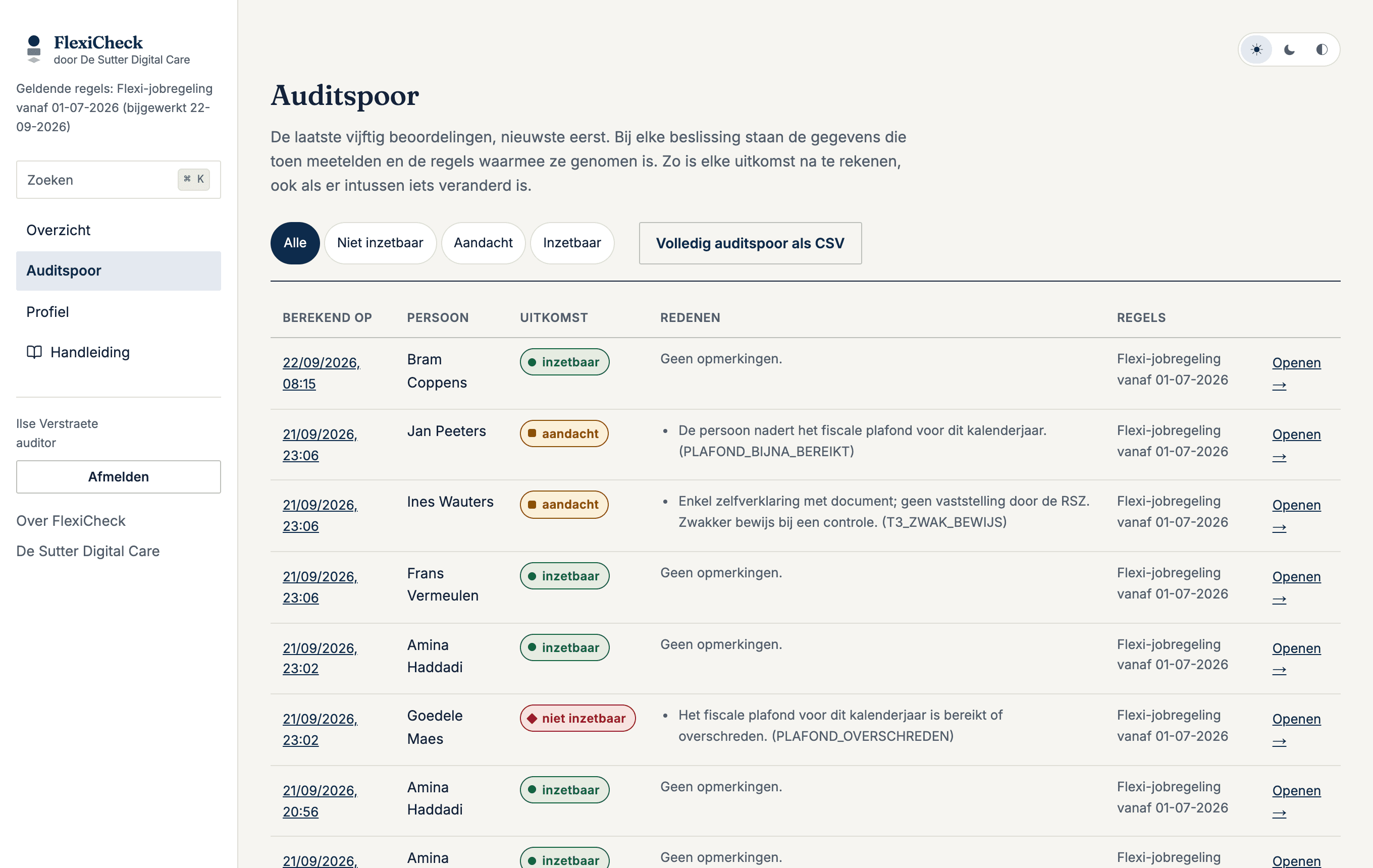 Het auditspoor