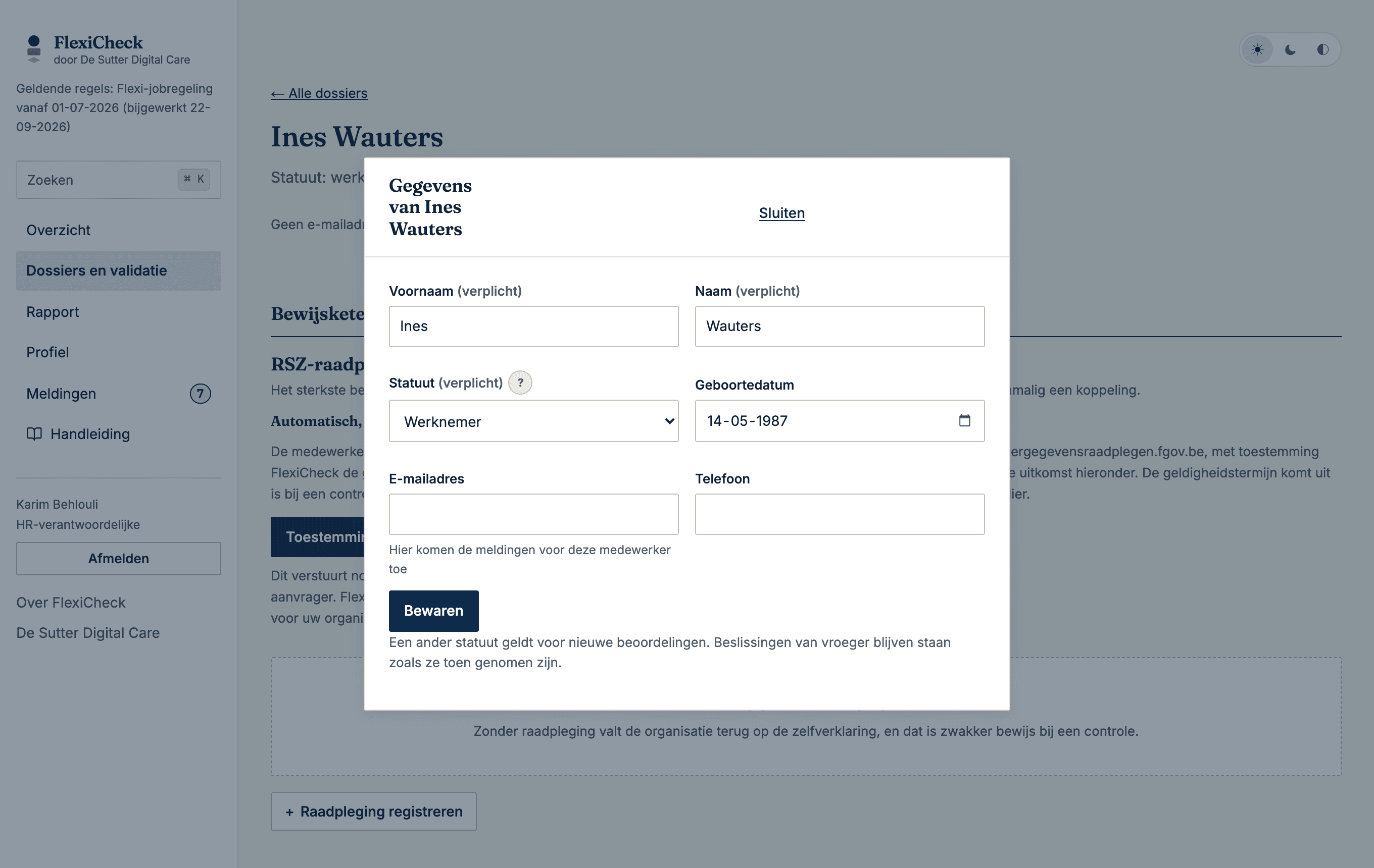 Gegevens bewerken