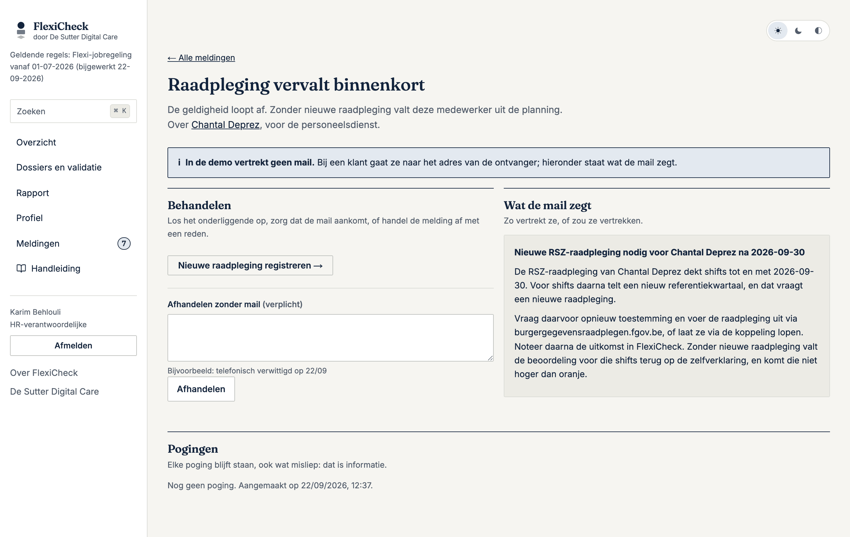 Een melding
